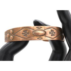 Story Teller Bracelet Vintage Bell Trading Copper… - image 1